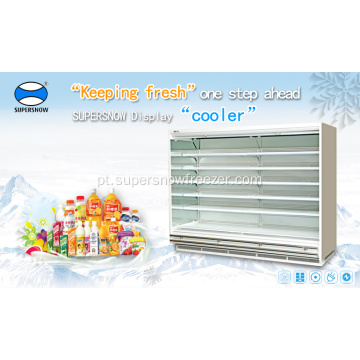 Exibição de parede de vidro leiteiro vitrine refrigerado